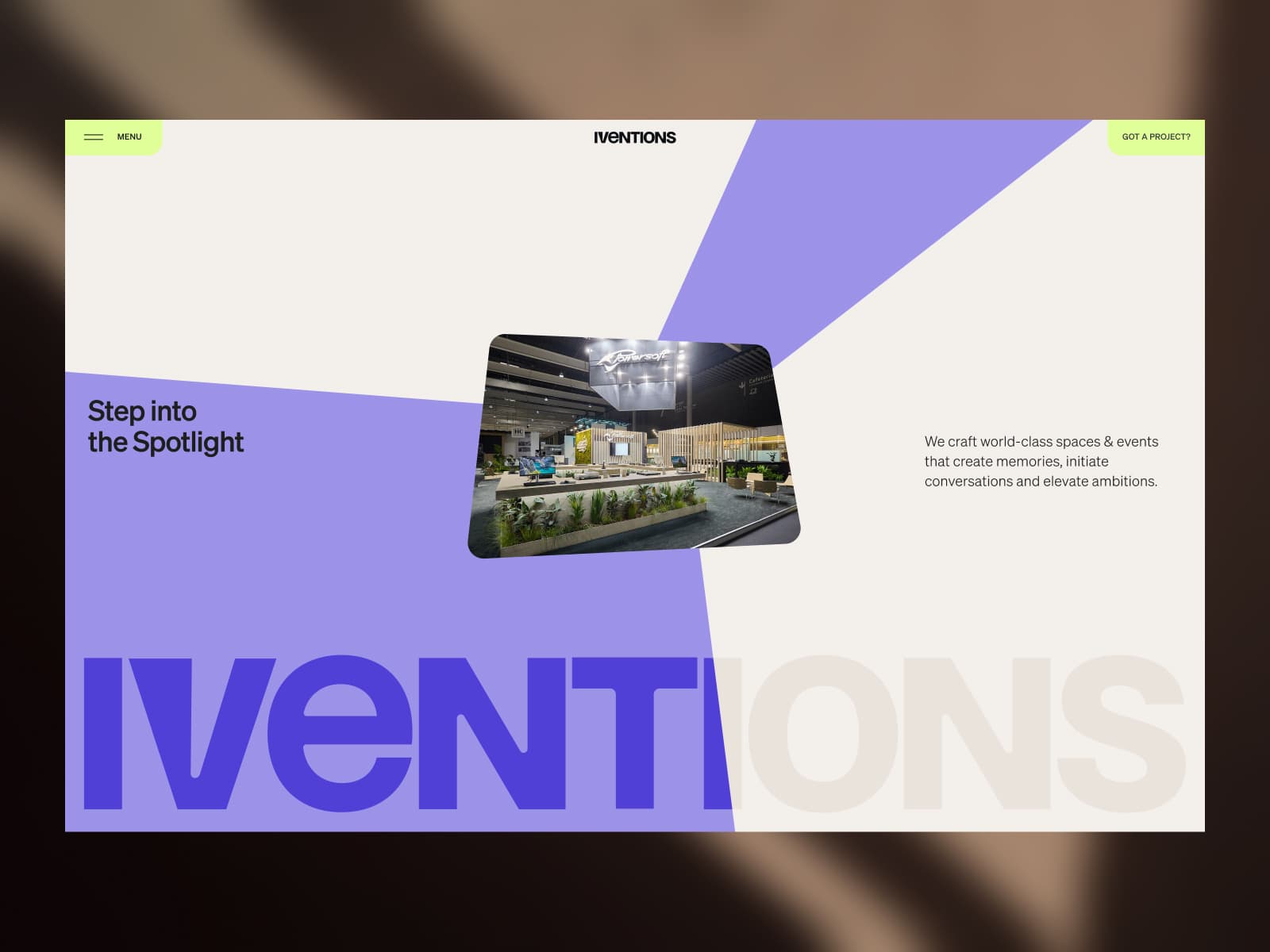 Homepage — Step into the Spotlight